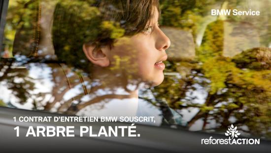 Un contrat BMW Service Inclusive acheté, un arbre planté