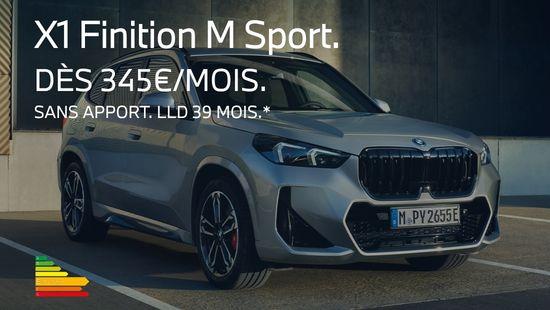 BMW X1 Finition M Sport dès 345€/mois