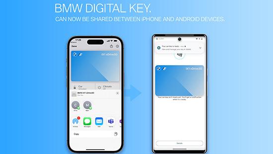 LA BMW DIGITAL KEY SE PARTAGE