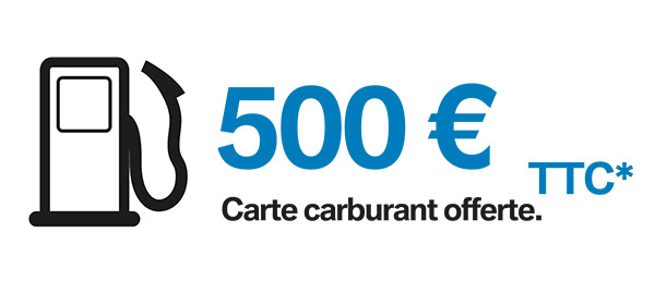 500 euros de carburant offert