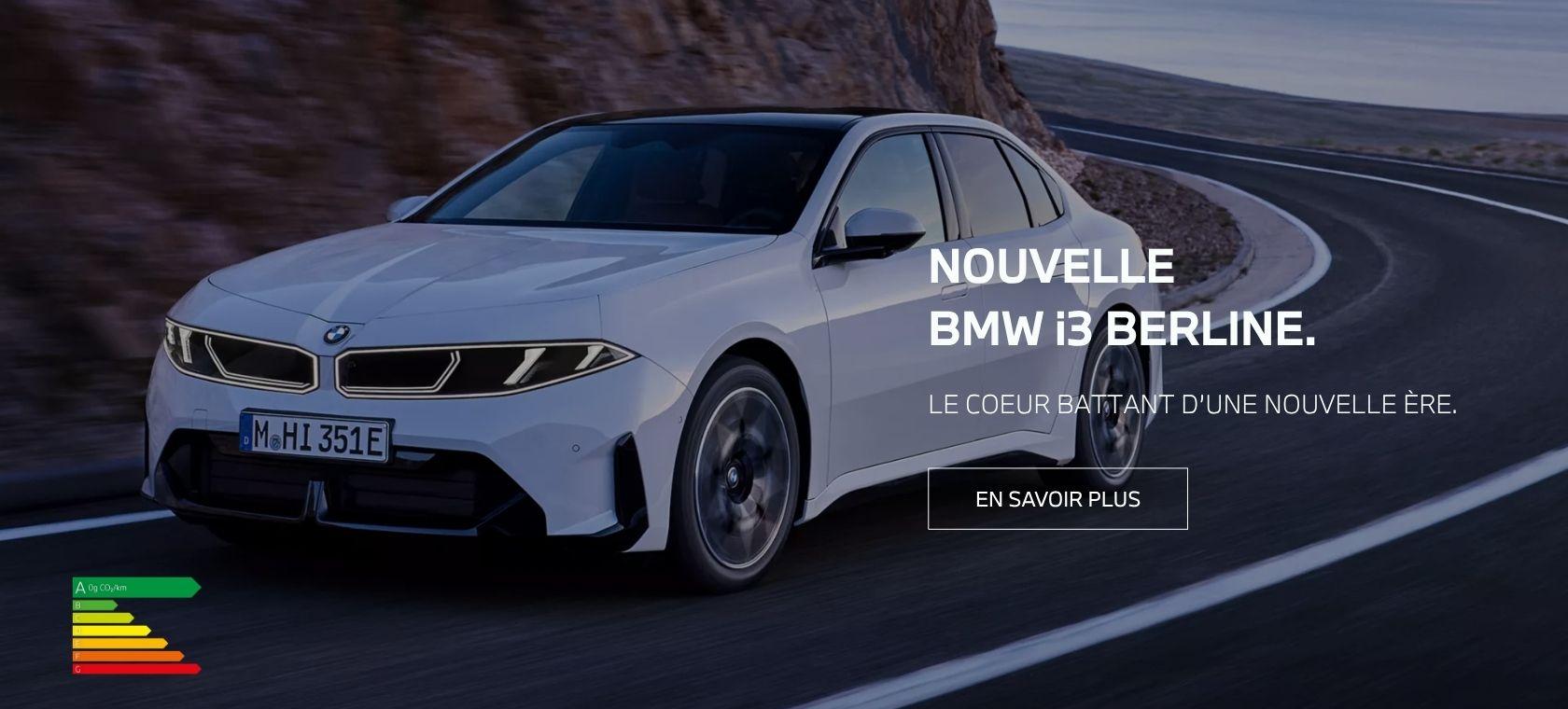 Nouvelle BMW i3. La berline électrique premium à grande autonomie.